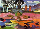 Paul Gauguin Famous Paintings - Mahana No Atua